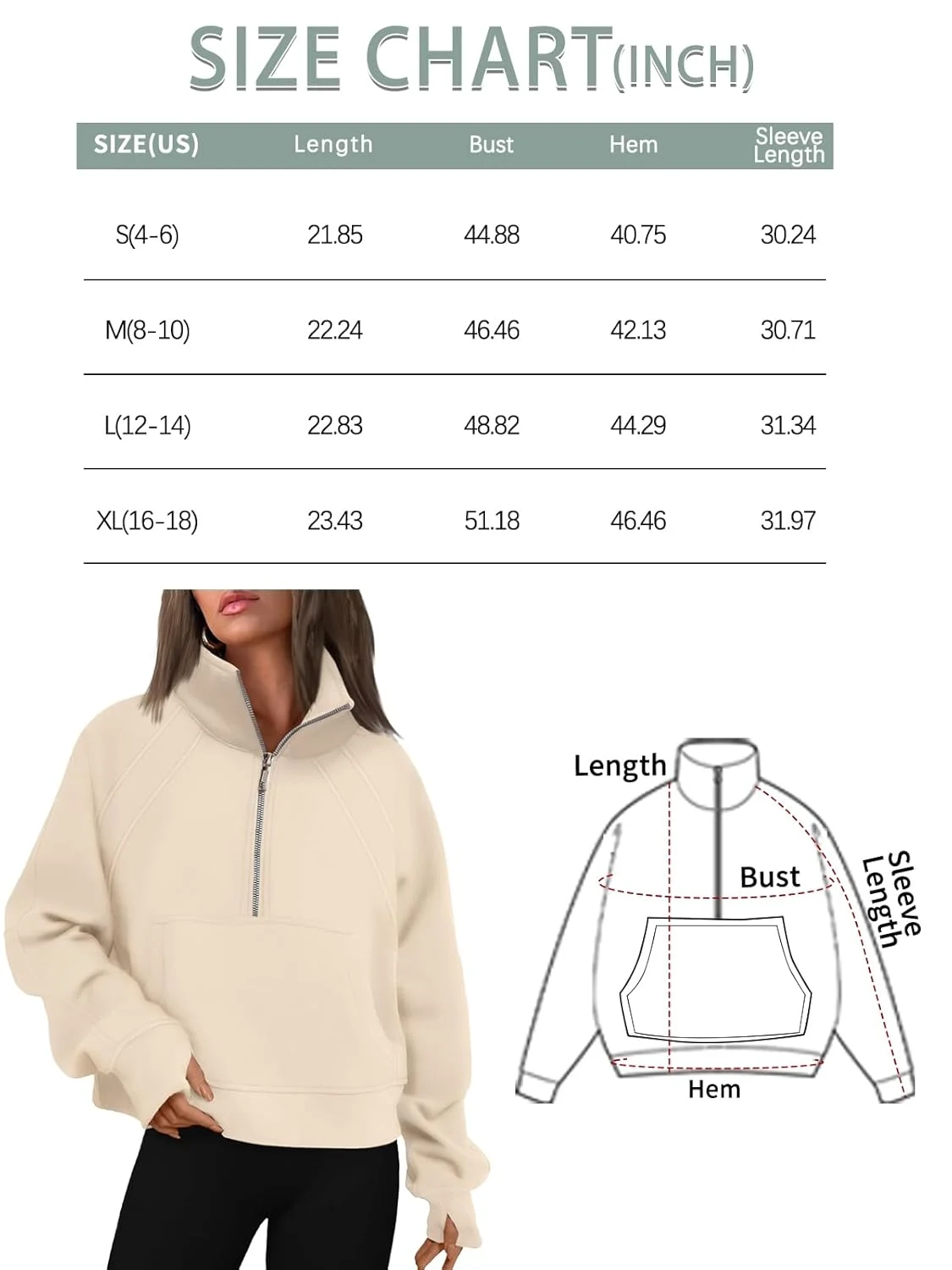 womens half zip fleece 6