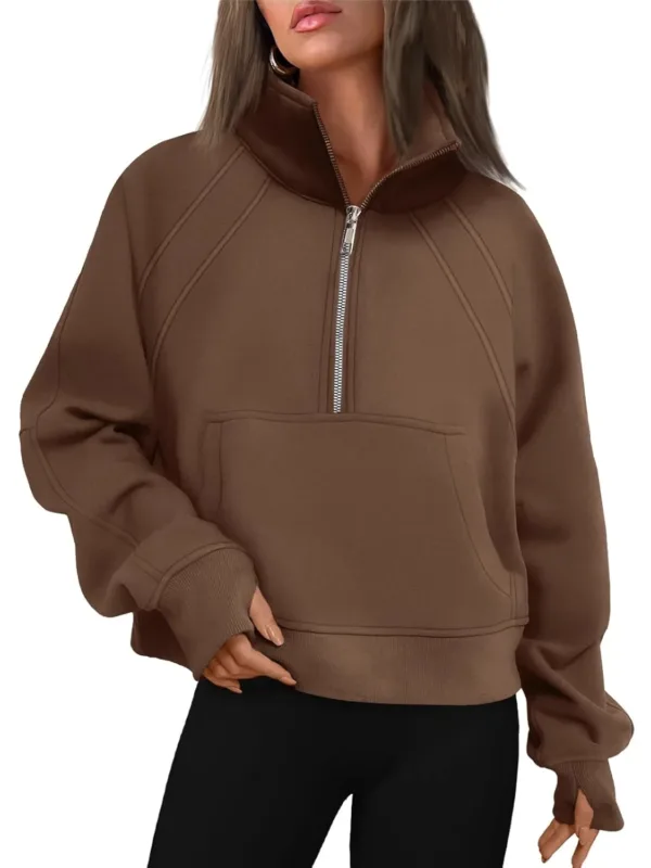 womens half zip fleece 7