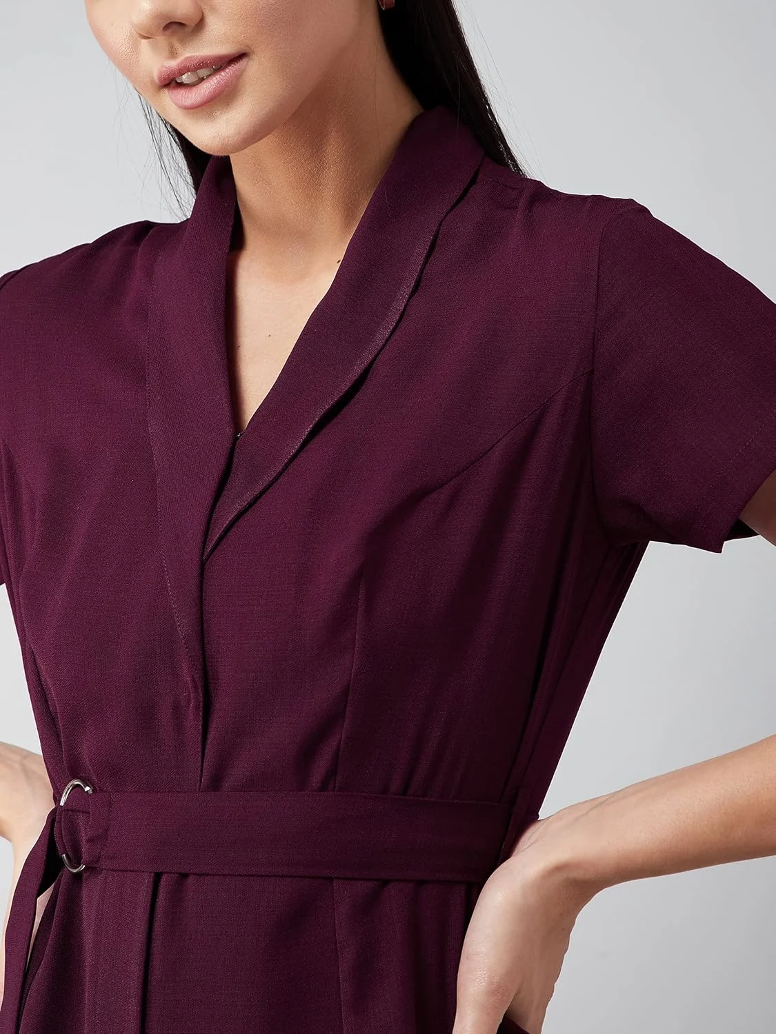 womens jumpsuit shawl collar 5