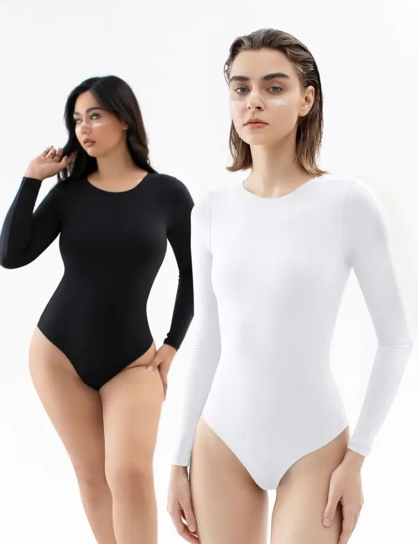 womens long sleeve bodysuit 5