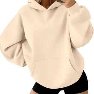 womens oversized fleece sweatshirt 1