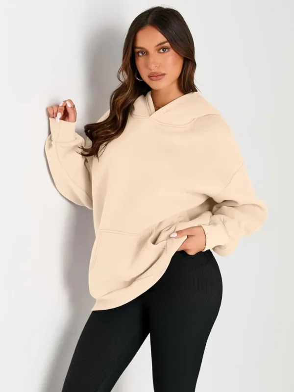 womens oversized fleece sweatshirt 2