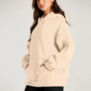 womens oversized fleece sweatshirt 3