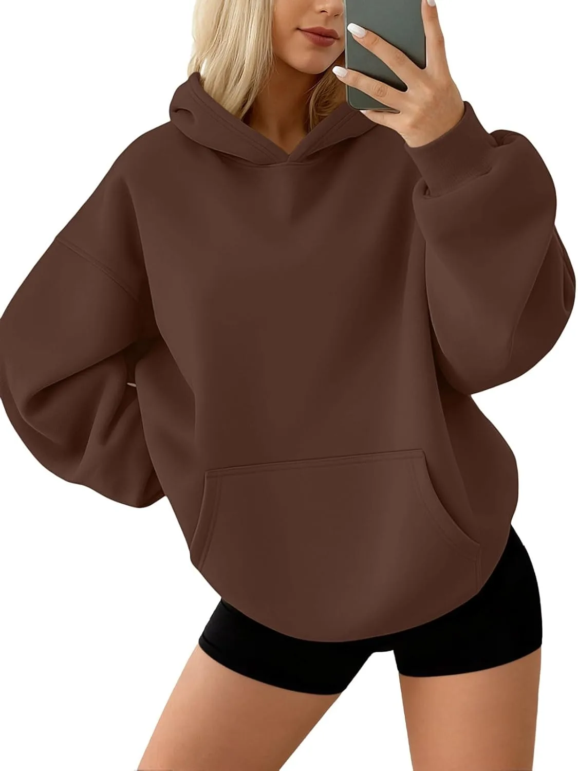 womens oversized fleece sweatshirt 7