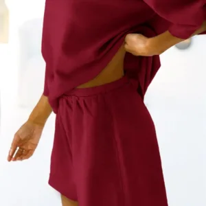 womens pajama set sleeve 2