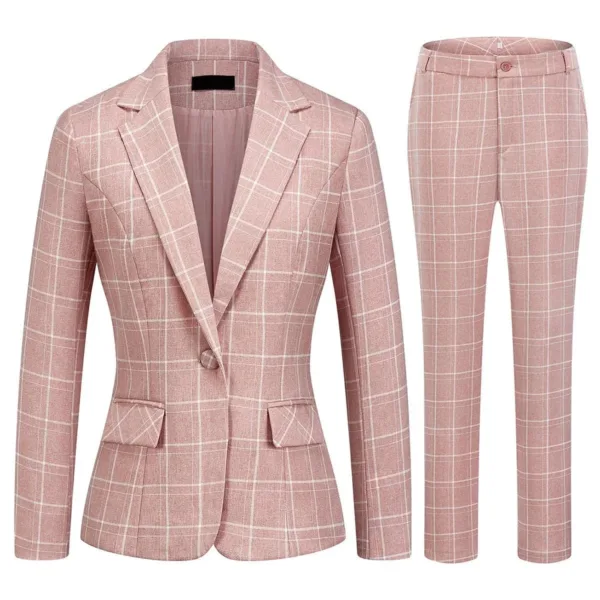 womens plaid suit 1
