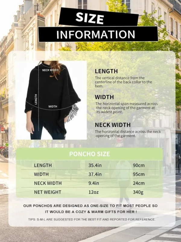 womens poncho shawl hooded 2