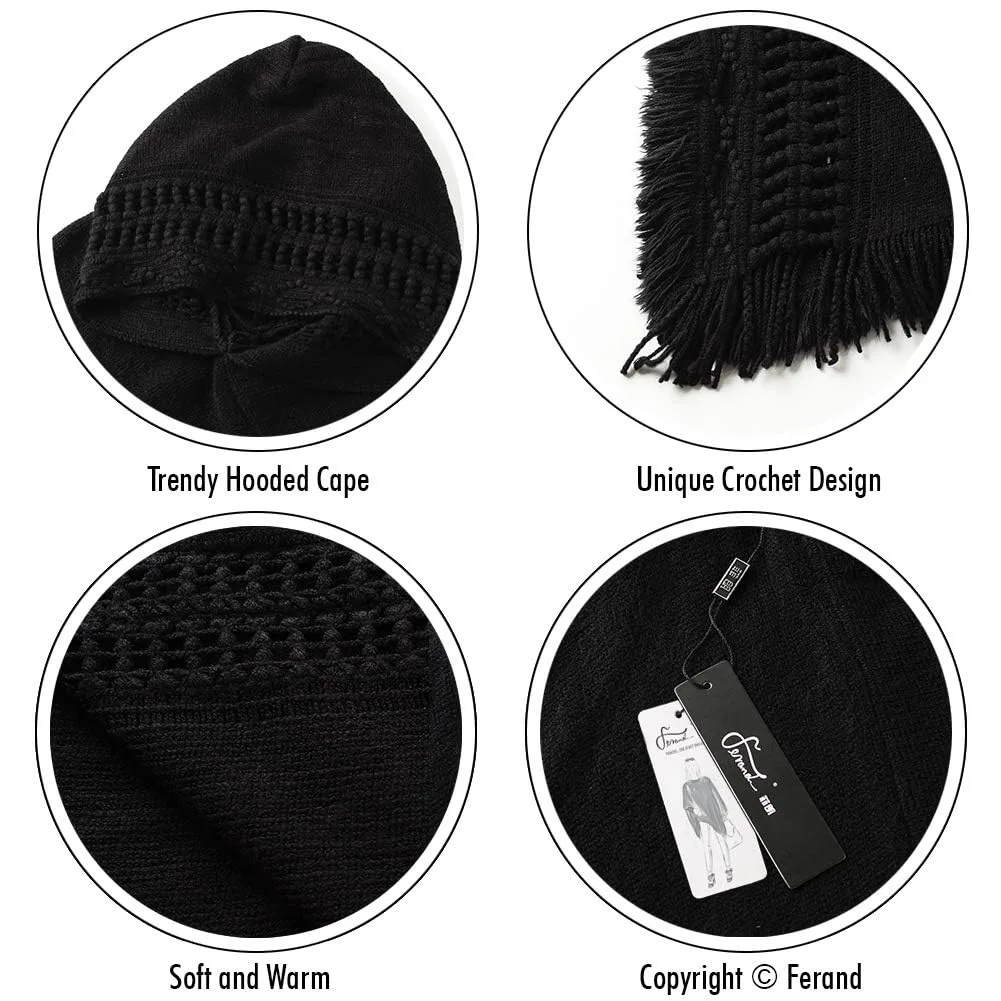 womens poncho shawl hooded 3