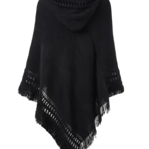 womens poncho shawl hooded 5