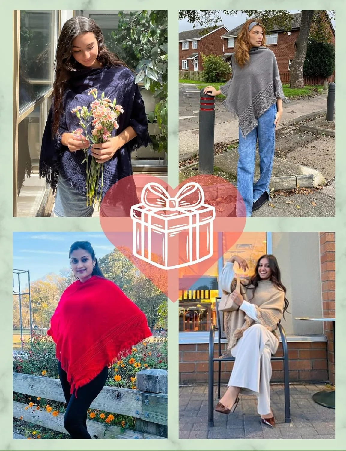 womens poncho shawl hooded 6