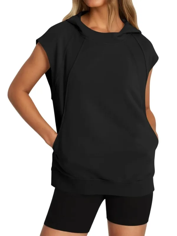 womens sleeveless hoodie 1