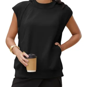 womens sleeveless hoodie 2