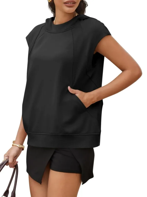womens sleeveless hoodie 3
