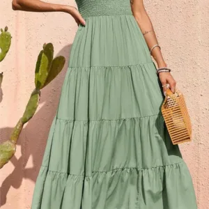 womens smocked summer dress 2