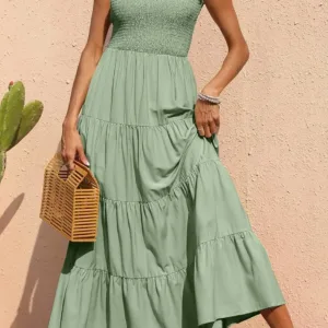 womens smocked summer dress 3