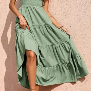 womens smocked summer dress 4