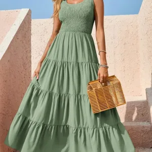 womens smocked summer dress 5