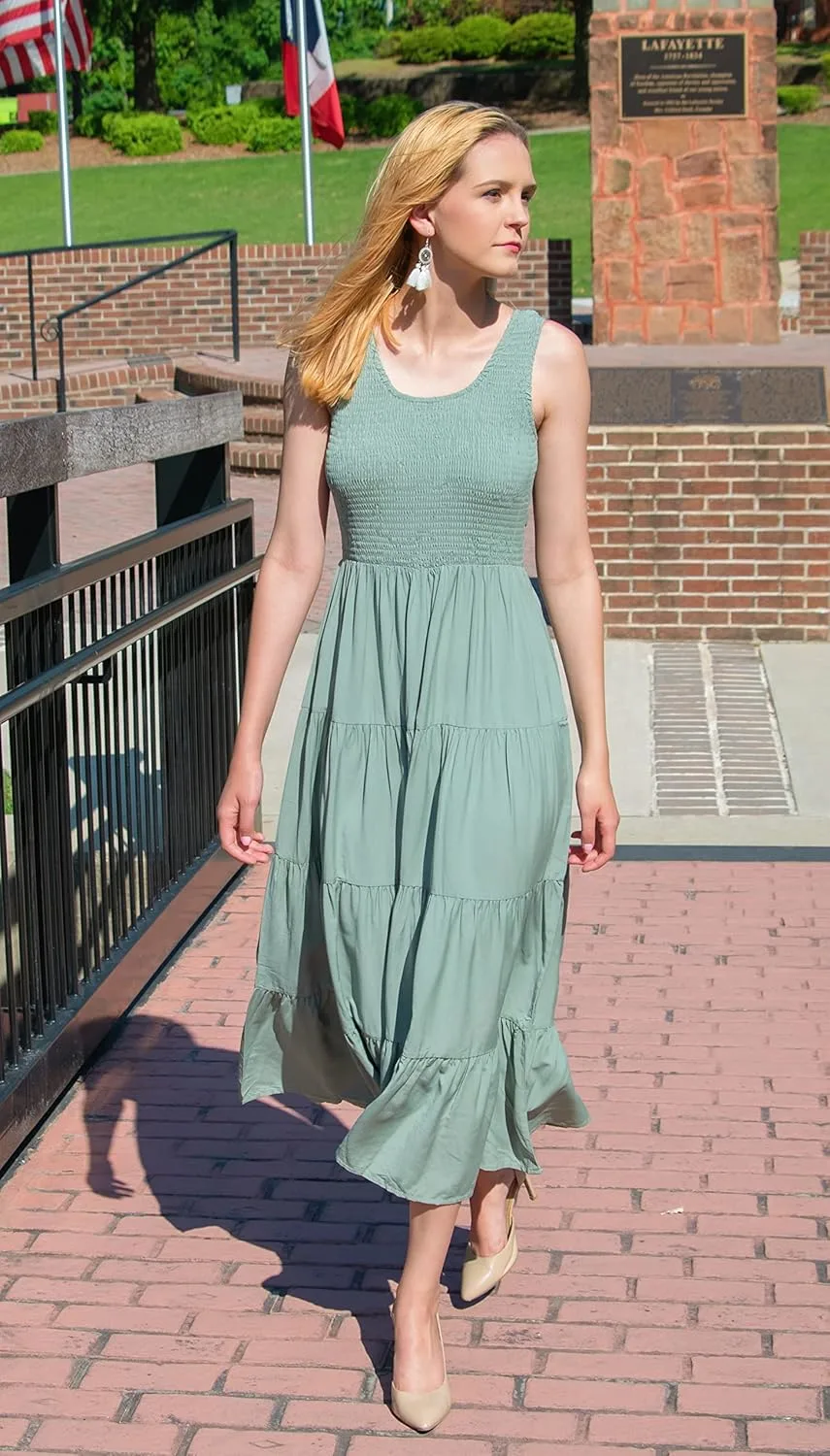 womens smocked summer dress 7