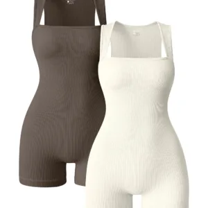 womens square neck bodysuit 1