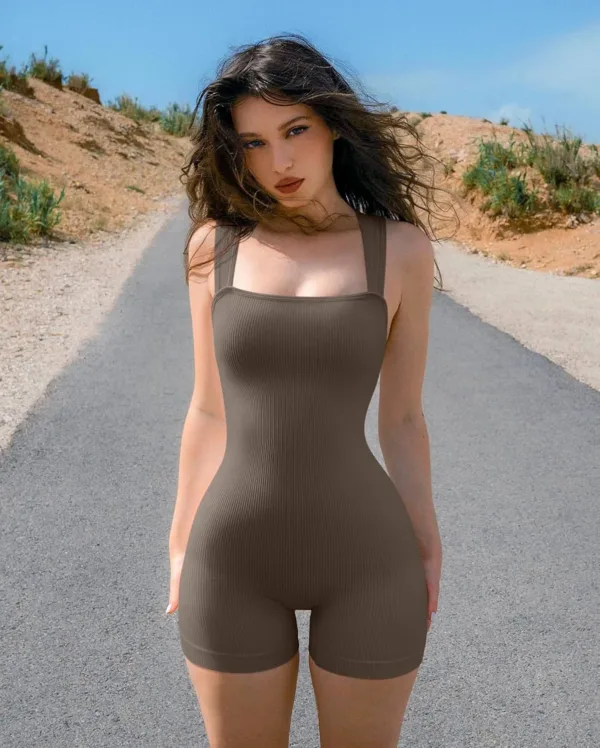womens square neck bodysuit 4