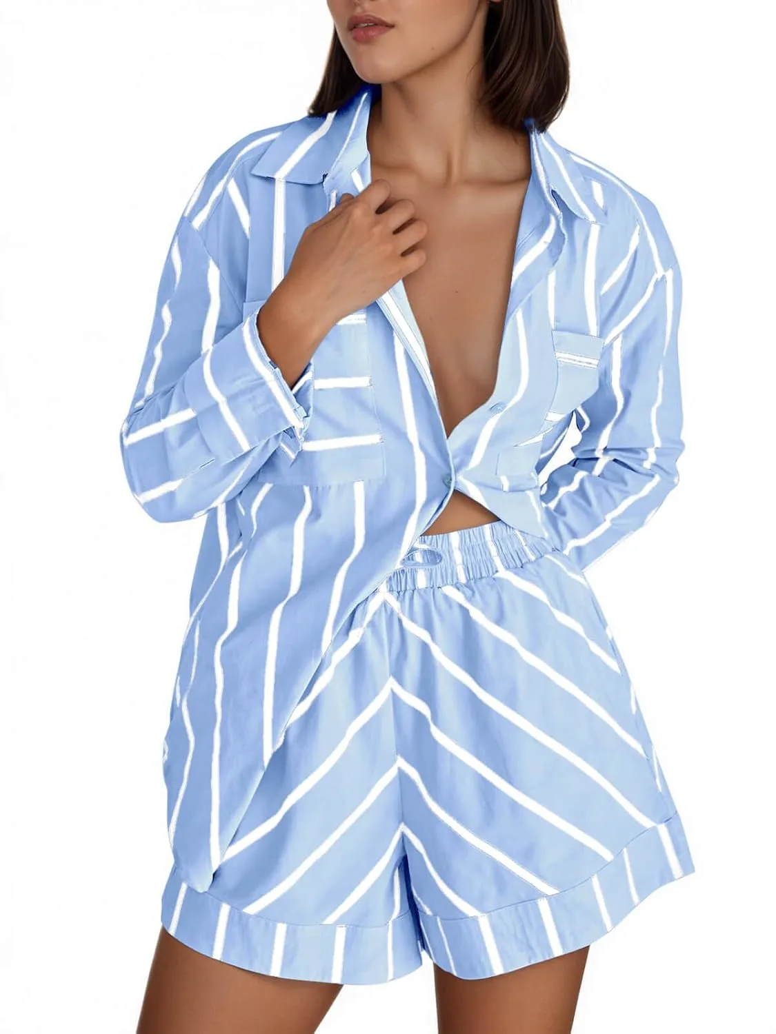 womens striped outfit 1