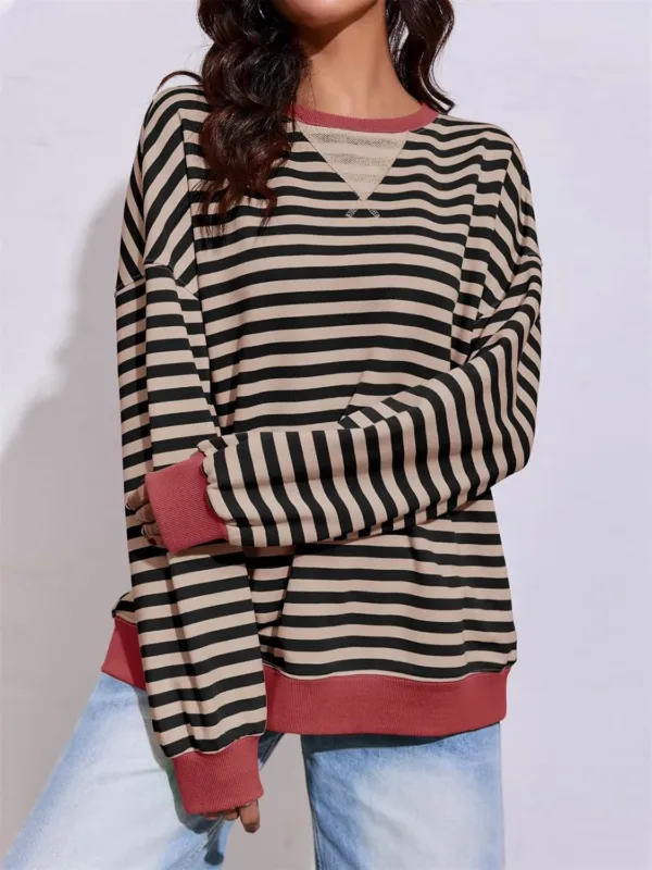womens striped sweatshirt 3