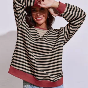 womens striped sweatshirt 5