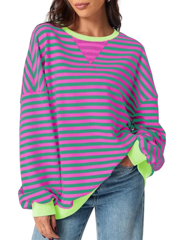 womens striped sweatshirt 7