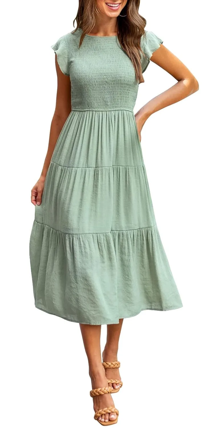 womens summer midi dress 1