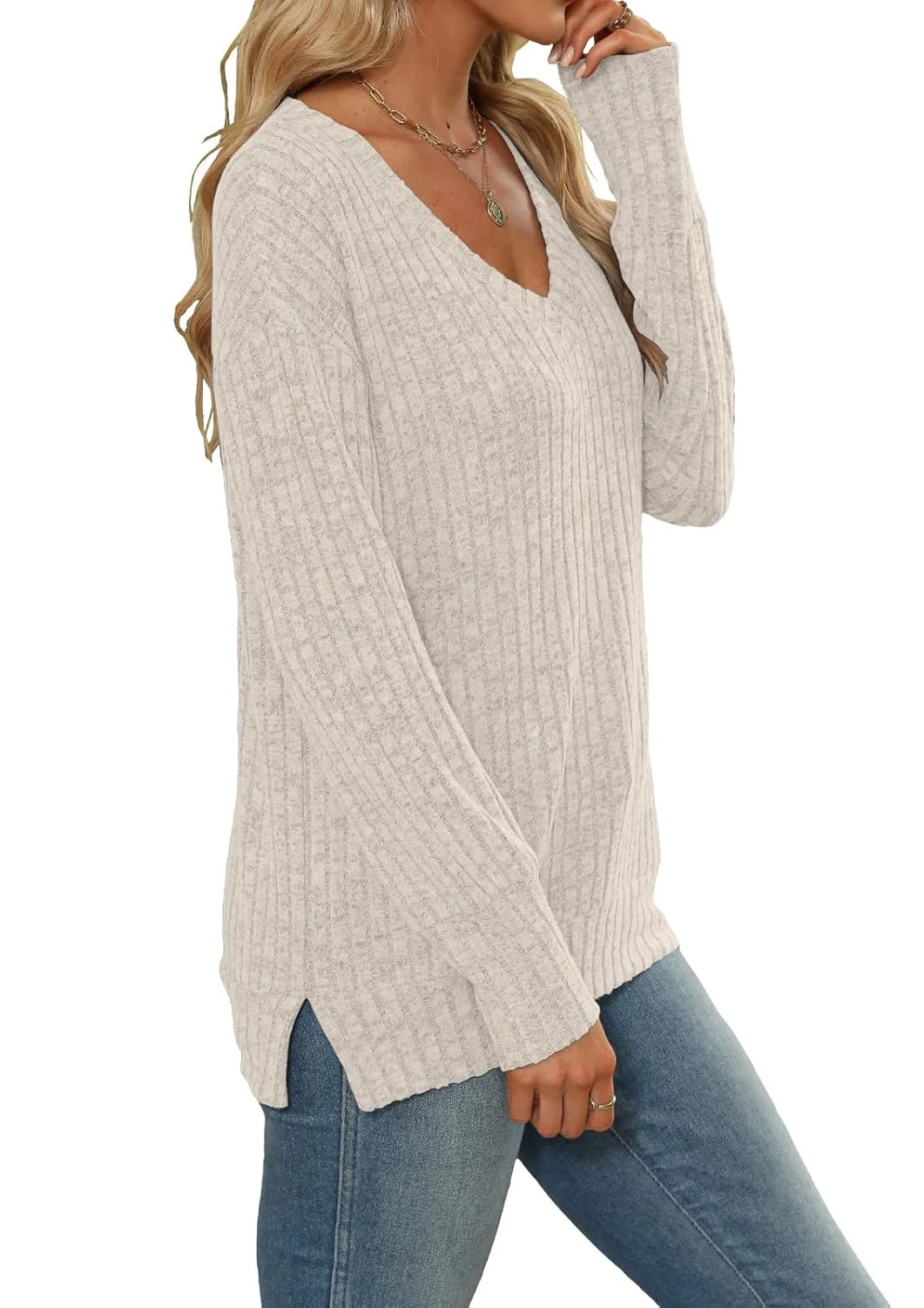 womens sweatshirt v neck 3