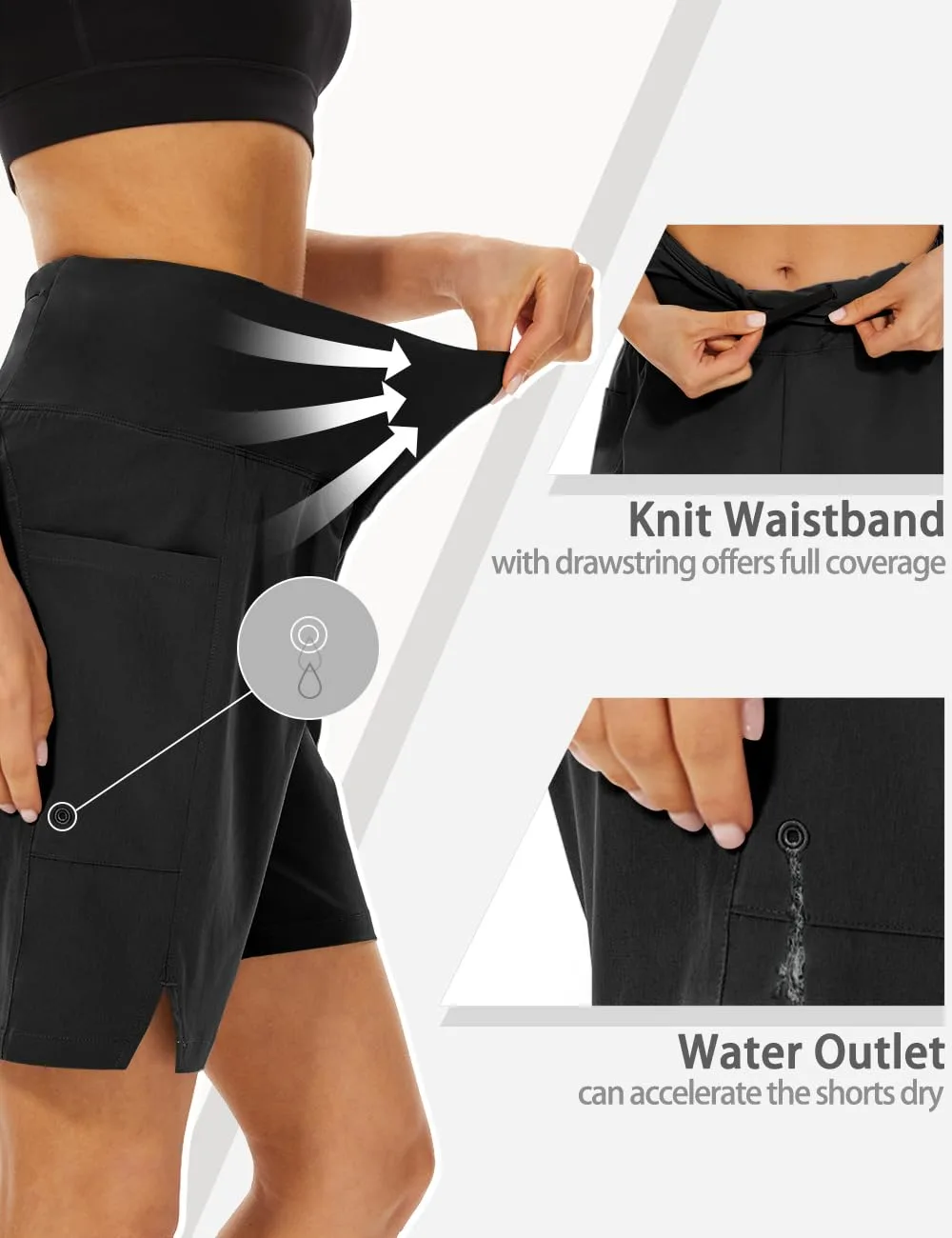 womens swim board shorts 3