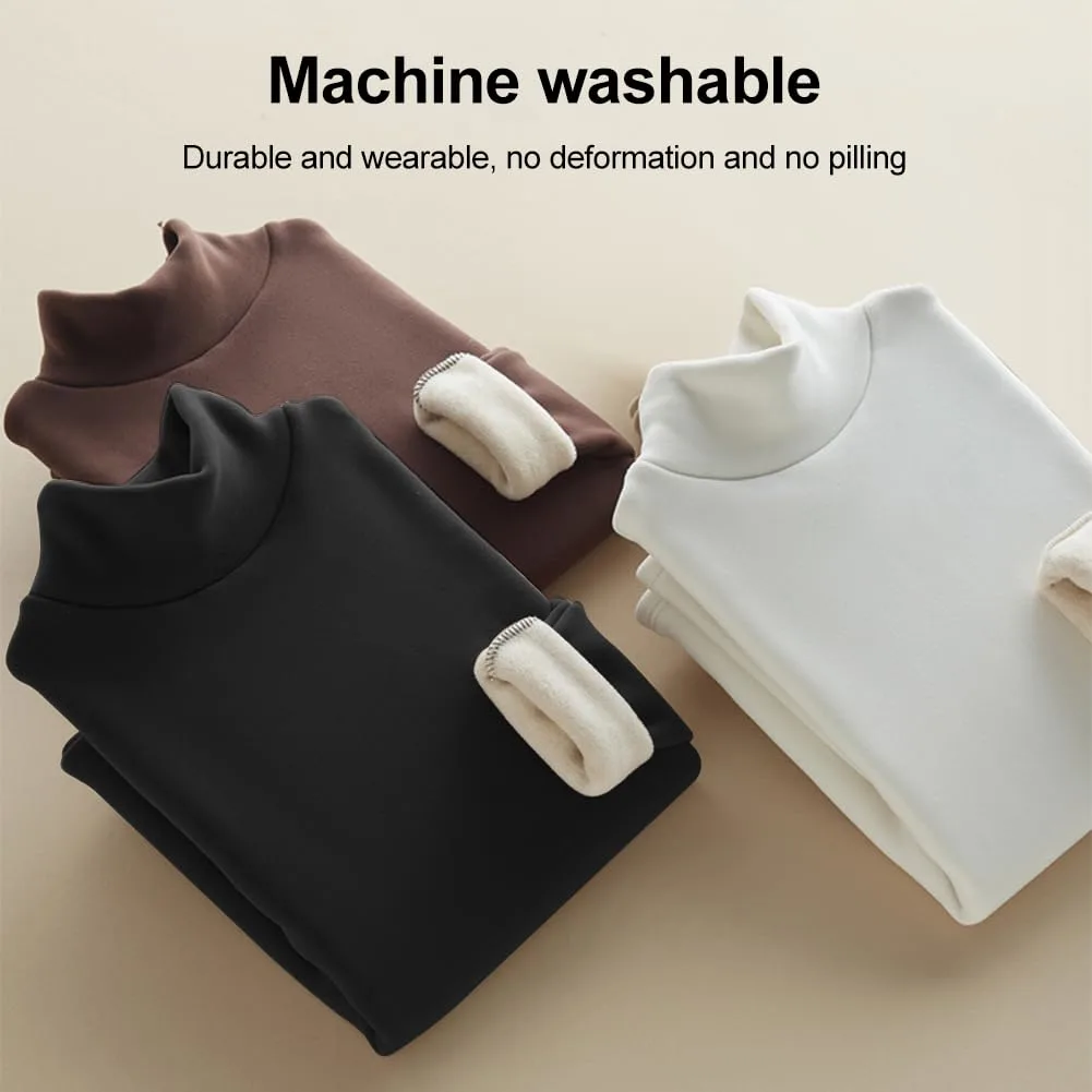 womens thermal turtleneck shirt 4