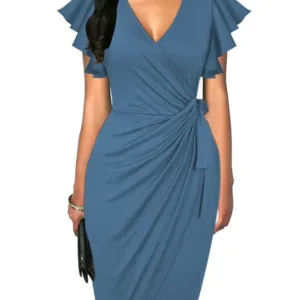 womens v neck dress 1