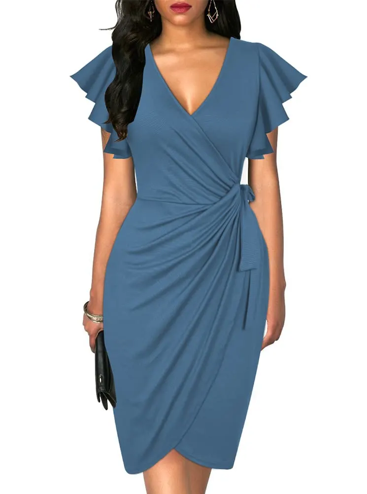 womens v neck dress 1