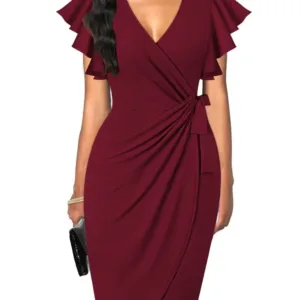womens v neck dress 7