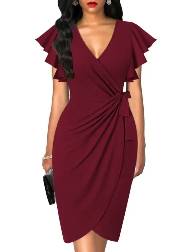 womens v neck dress 7