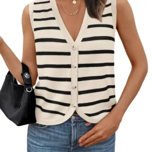 womens v neck knit 1