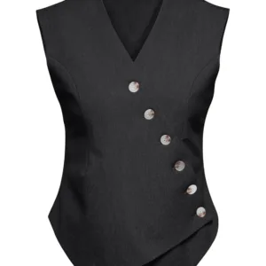 womens vest sleeveless blazer 1