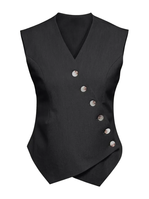 womens vest sleeveless blazer 1