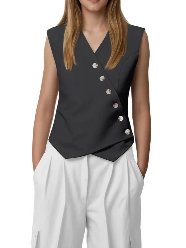womens vest sleeveless blazer 2