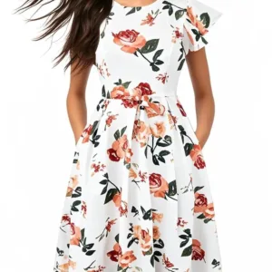 womens vintage swing dress 6