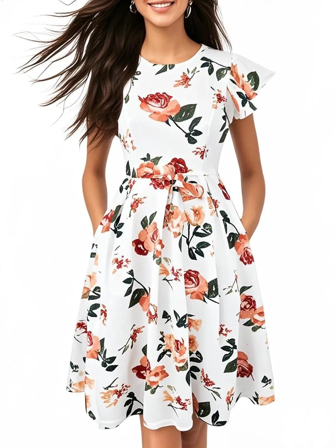 womens vintage swing dress 6