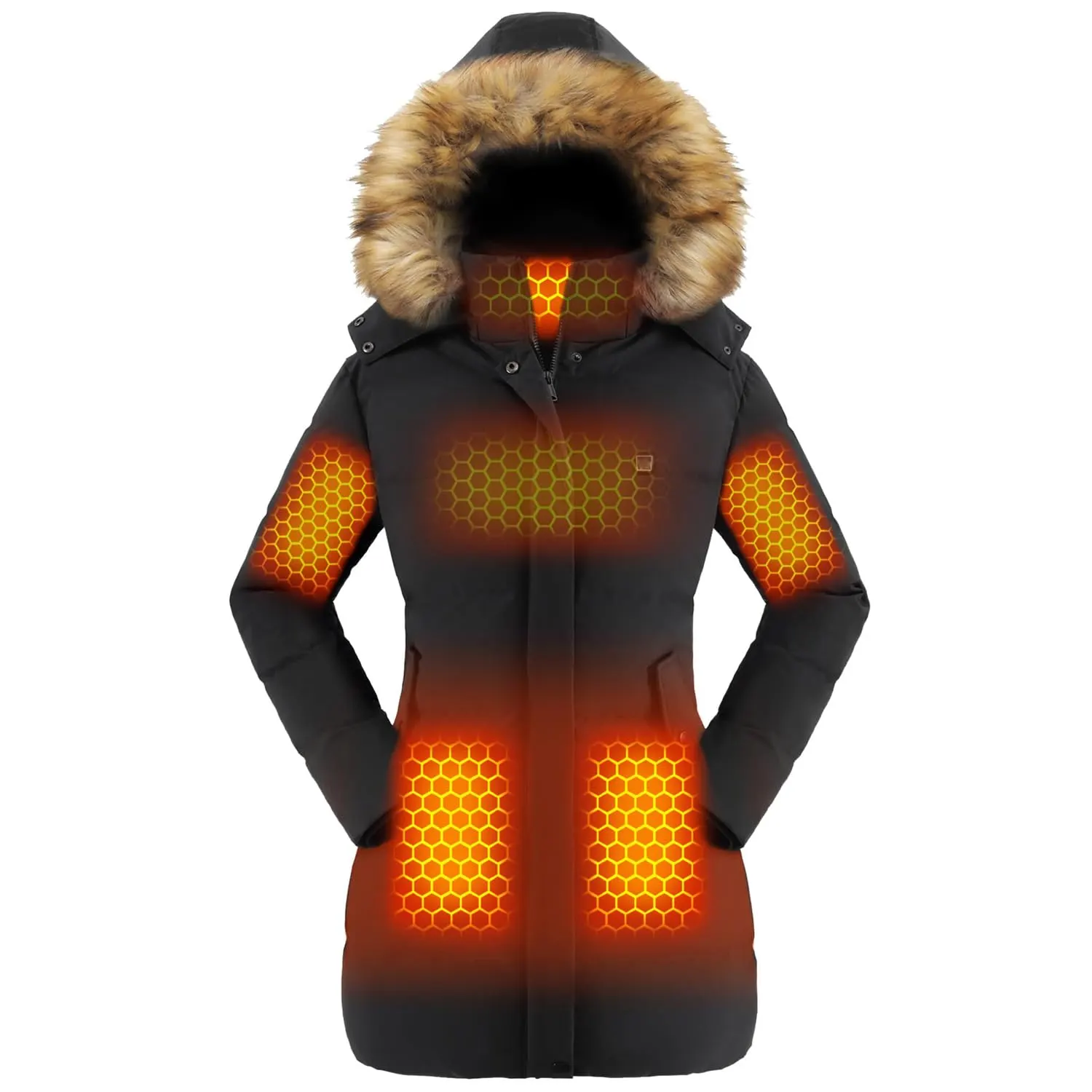 womens winter jacket hooded 1