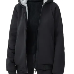 womens winter sherpa hoodie 1