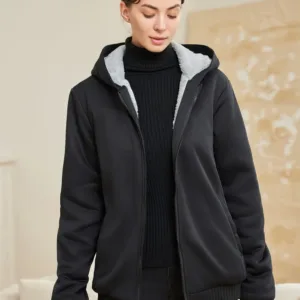 womens winter sherpa hoodie 2