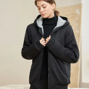 womens winter sherpa hoodie 3