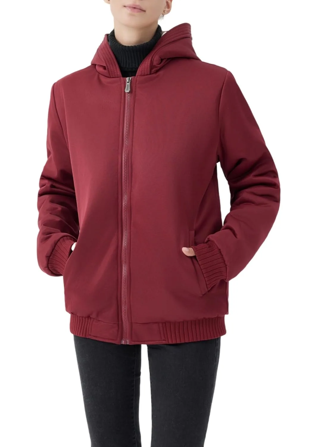 womens winter sherpa hoodie 7