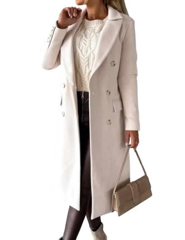 womens wool coat long 1