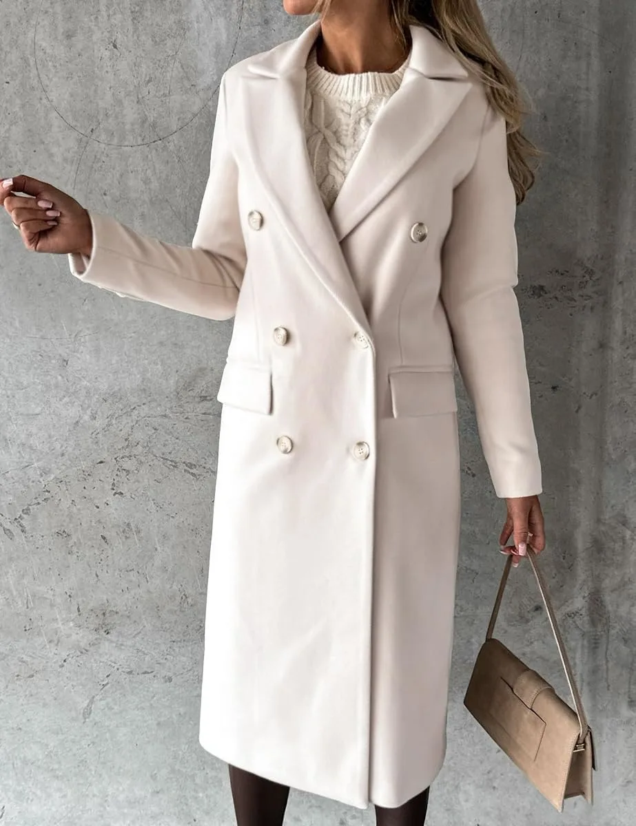womens wool coat long 2