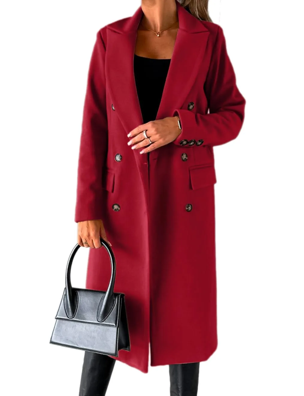 womens wool coat long 5